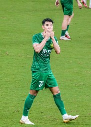 国内足球赛场火爆异常，场外掌声雷动